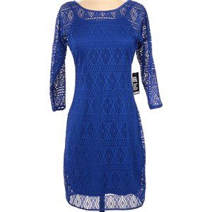 EXPRESS BLUE SHEATH DRESS